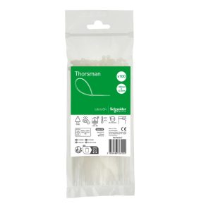   Schneider Electric Thorsman - IMT46407 - Coliere de cablu, 160x2,5 mm, incolore (100 buc.)
