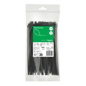   Schneider Electric Thorsman - IMT46412 - Colier de cablu, 200x4,8 mm, negru (100 buc.)