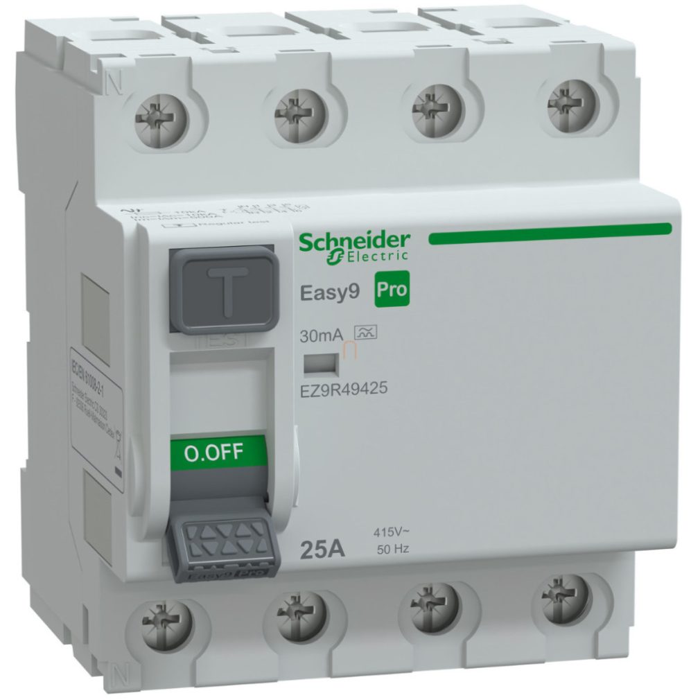 Schneider Easy9 Pro întrerupător de protecție 4P 25A 30mA, clasa A (EZ9R49425)