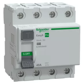   Schneider Electric Easy9 Pro - EZ9R49440 - Disjunctor de protecție, clasa A, 4P, 40 A, 30 mA