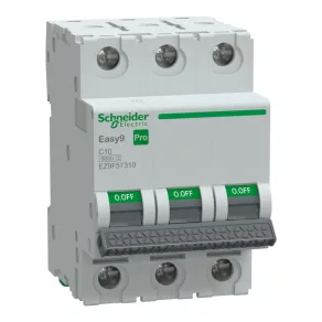   Schneider Electric Easy9 Pro - EZ9F57310 - întrerupător automat miniatural, 3P, C, 10A