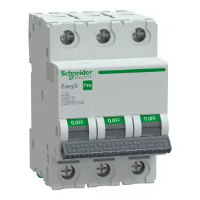   Schneider Electric Easy9 Pro - EZ9F57332 - întrerupător automat miniatural, 3P, C, 32A