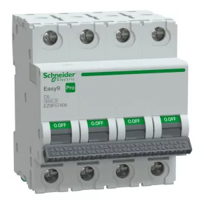   Schneider Electric Easy9 Pro - EZ9F57406 - întrerupător automat miniatural, 4P, C, 6A