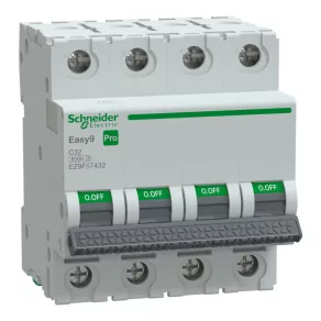   Schneider Electric Easy9 Pro - EZ9F57432 - întrerupător automat miniatural, 4P, C, 32A