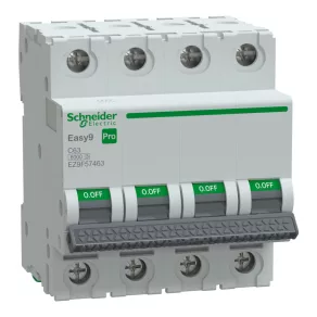   Schneider Electric Easy9 Pro - EZ9F57463 - întrerupător automat miniatural, 4P, C, 63A