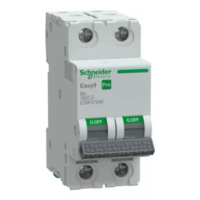   Schneider Electric Easy9 Pro - EZ9F27206 - întrerupător automat miniatural, 2P, B, 6A