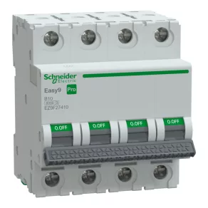   Schneider Electric Easy9 Pro - EZ9F27410 - întrerupător automat miniatural, 4P, B, 10A