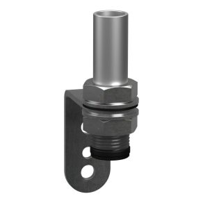   Schneider Electric Harmony XVB7 - XVZ100T - element universal de montare pentru coloană luminoasă, Ø70, Harmony XV4/XV6/XVB7, suport metalic în formă de L și tijă din aluminiu de 100 mm