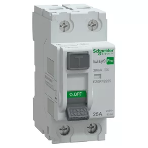   Schneider Electric Easy9 Pro - EZ9R49225 - Întrerupător automat, clasa A, 2P, 25A, 30mA