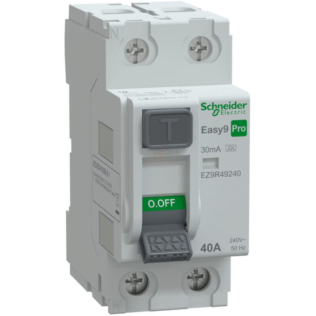 Schneider Easy9 Pro întrerupător de protecție 2P 40A 30mA, clasa A (EZ9R49240)
