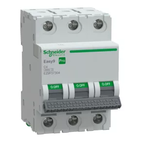  Schneider Electric Easy9 Pro - EZ9F57304 - întrerupător automat miniatural, 3P, C, 4A