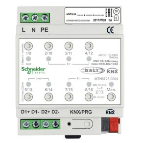   Schneider Electric KNX - MTN6725-0004 Gateway DALI Basic REG-K/2/16/64