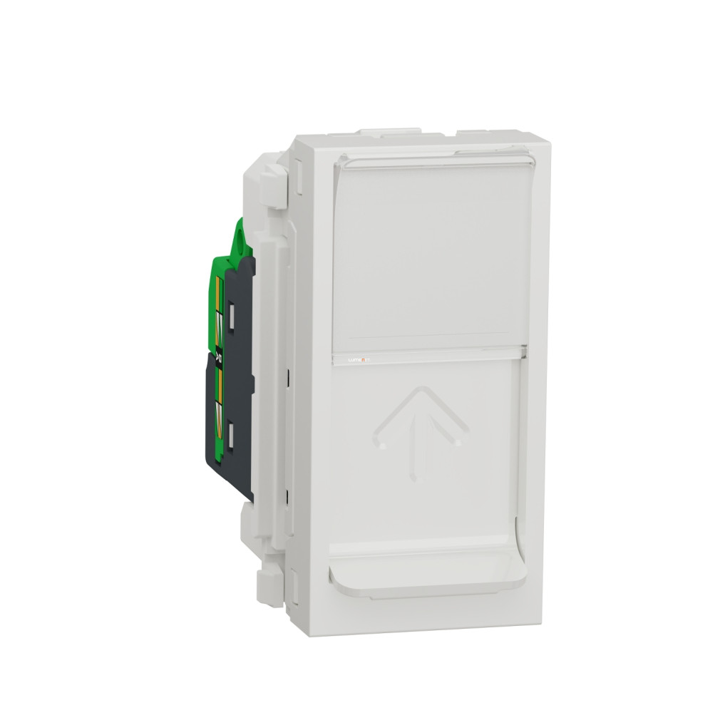 Schneider Unica 1 x mufă RJ45, 1 modul, Cat. 6 - FTP (System+)