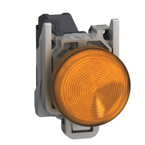   Schneider Electric Harmony XB4 - ATEX D - XB4BVBM5GEX - indicator luminos LED complet, Ø22, 24-240 V c.a./c.c., portocaliu