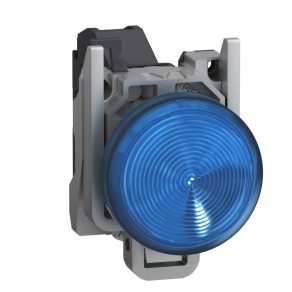   Schneider Electric Harmony XB4 - ATEX DG - XB4BVBM6GEX - indicator luminos LED complet, Ø22, 24-240 V c.a./c.c., albastru