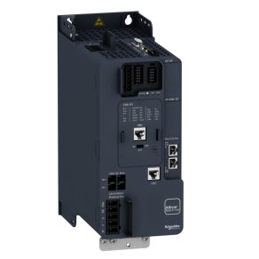   Schneider Electric Altivar Machine ATV340 – Convertizor de frecvență 5,5 kW, pentru sarcini grele, IP20, 400 V, trifazat, cu chopper de frânare încorporat, comunicare Sercos; ATV340U55N4S