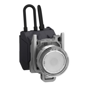   Schneider Electric Harmony XB4 - ATEX D - XB4BW21BM5GEX - lampă de testare LED completă cu buton, Ø22, 24 V c.a./c.c., albă