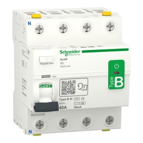   Schneider Electric Acti9 iID - A9Z61440 - electricitate - întrerupător de circuit, clasa B - SI, 4P, 40A, 30mA