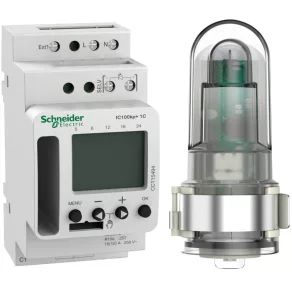   Schneider Electric Acti9 IC100kp+ - CCT15494 1C Întrerupător programabil inteligent cu senzor de crepuscul