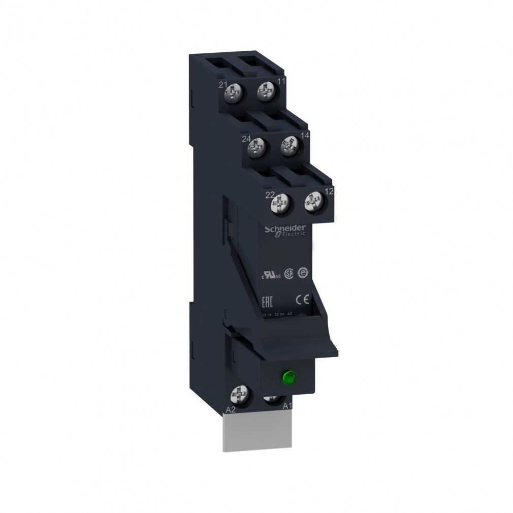 Schneider Zelio RSB releu de interfață cu priză, diodă de protecție, 2CO, 8A, 230VAC RSB2A080P7PV