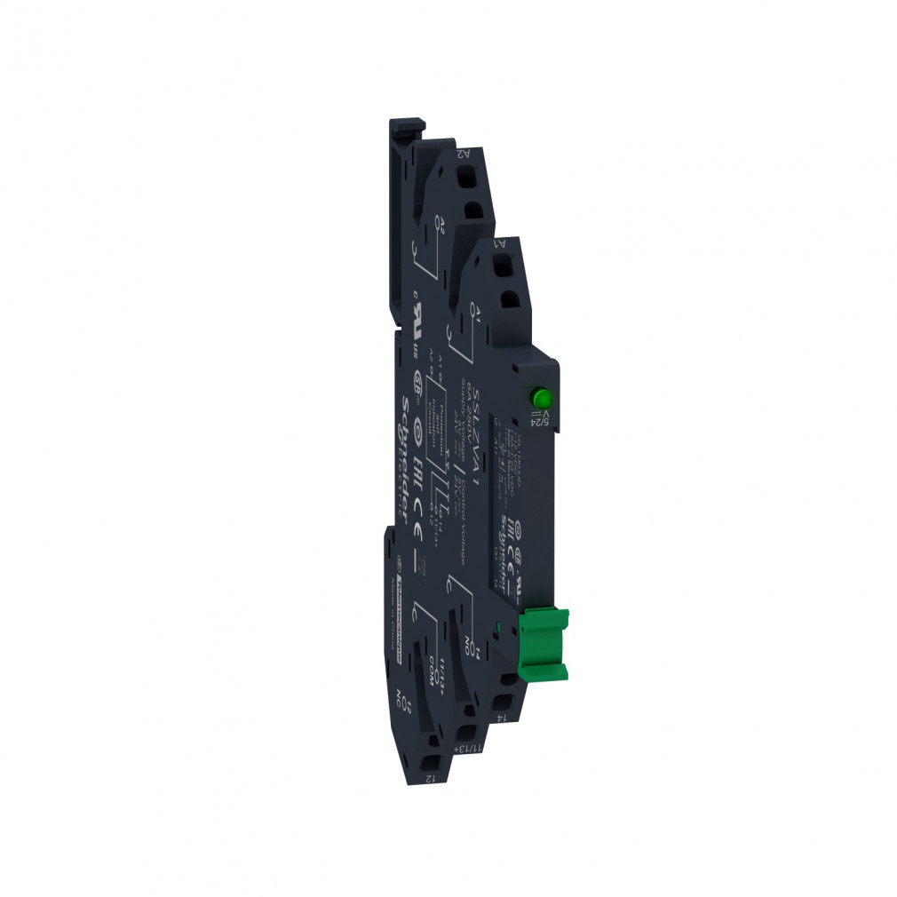 Schneider SSL comutator cu contact solid, comutație DC, 1NO, 24...280VAC, 3,5A, 12VDC, cu arc SSL1D03JDPR