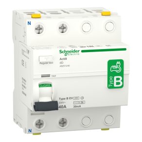   Schneider Electric Acti9 iID - A9Z51240 - Curent EV - întrerupător de circuit, clasa B, 2P, 40A, 30mA