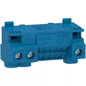   Schneider Electric Resi9 - LGYT1N14 - Bloc de conectare, 14 orificii, neutru
