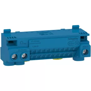   Schneider Electric Resi9 - LGYT1N24 - Bloc de conectare, 24 de orificii, neutru