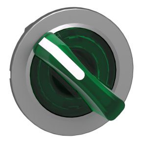   Schneider Electric Harmony XB4 - ZB4FK1233 - comutator selector metalic iluminat, montat încastrat, Ø30, 2 poziții, verde