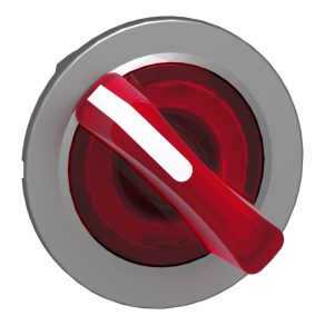   Schneider Electric Harmony XB4 - ZB4FK1243 - comutator selector metalic iluminat, montat încastrat, Ø30, 2 poziții, roșu