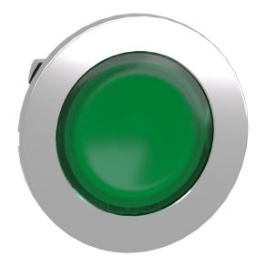   Schneider Electric Harmony XB4 - ZB4FW333 - buton iluminat din metal pentru montare încastrată, Ø30, retur, verde