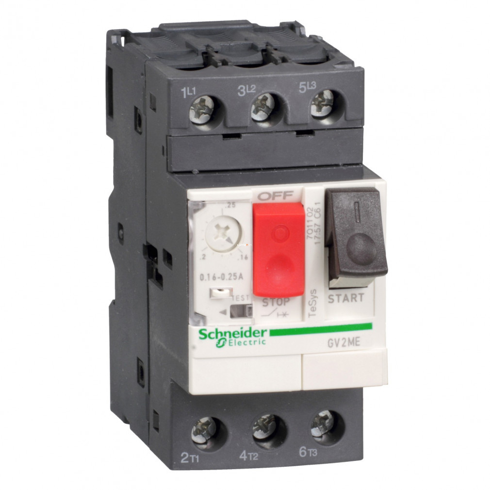Întrerupător de protecție motor Schneider GV2 17-23A, cu buton, conexiune cu șurub, 50 Hz (GV2ME21AP)