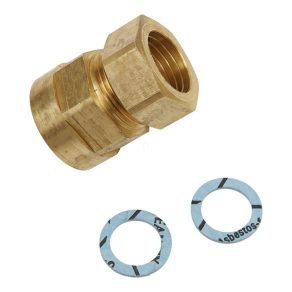   Conector pentru supapă Schneider Electric Zone - Conector de compresie DN20, G3/4 - pentru țevi cu diametru exterior de 22 mm, pentru sisteme de încălzire și răcire; 9112081000