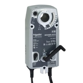   Actuator pentru amortizor Schneider Electric - MD20SR-24TS - Actuator pentru amortizor cu revenire prin arc, 20 Nm, alimentare 24 V c.a., ieșire deschidere/închidere, cu comutator de limită