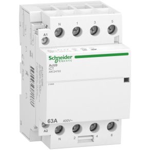   Schneider Electric Acti9 iCT63A - A9C24763 - contactor, 50 Hz, 4 NO, 3P+F, 220 - 240 V c.a.