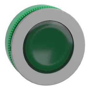   Schneider Electric Harmony XB5 - ZB5FV033C0 - cap de indicator LED din plastic pentru montare încastrată, Ø30, verde, margine gri
