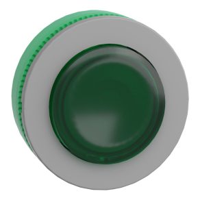   Schneider Electric Harmony XB5 - ZB5FW133C0 - buton iluminat din plastic pentru montare încastrată, Ø30, ridicat, verde, margine gri