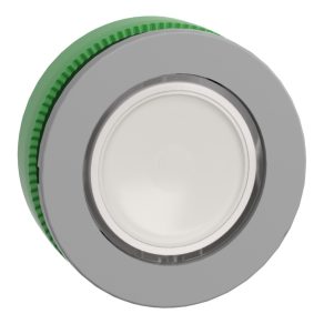   Schneider Electric Harmony XB5 - ZB5FW313C0 - buton iluminat din plastic pentru montare încastrată, Ø30, retur, alb, margine gri