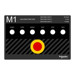   Schneider Electric Harmony XB5 - ZBYLEG302001 - mască pentru panou de control, 300x200mm, șablon