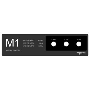   Schneider Electric Harmony XB5 - ZBYLEG401001 - mască pentru panou de control, 400x100mm, șablon