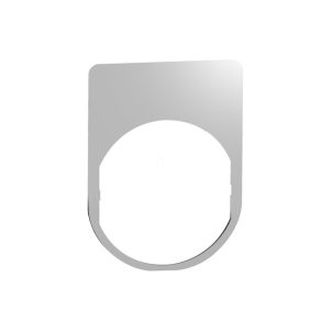   Schneider Electric Harmony XB5 - ZBYM2101 - plăcuță de etichetare, 40x50 mm, metalică, pentru dispozitive Ø22, fără etichetă