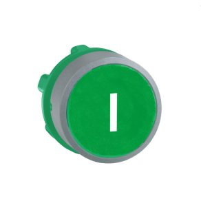   Schneider Electric Harmony XB5 - ZB5AA331C0 - buton din plastic, Ø22, retur, verde, „I”, margine gri
