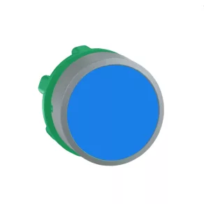   Schneider Electric Harmony XB5 - ZB5AA6C0 - buton din plastic, Ø22, retur, albastru, margine gri