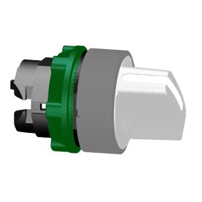   Schneider Electric Harmony XB5 - ZB5AD201C0 - cap comutator selector din plastic, Ø22, 2 poziții, alb, margine gri