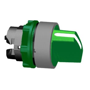   Schneider Electric Harmony XB5 - ZB5AD203C0 - cap comutator selector din plastic, Ø22, 2 poziții, verde, margine gri