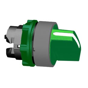   Schneider Electric Harmony XB5 - ZB5AD303C0 - cap comutator selector din plastic, Ø22, 3 poziții, verde, margine gri