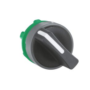   Schneider Electric Harmony XB5 - ZB5AD4C0 - cap comutator selector din plastic, Ø22, 2 poziții, retur dreapta, negru, margine gri