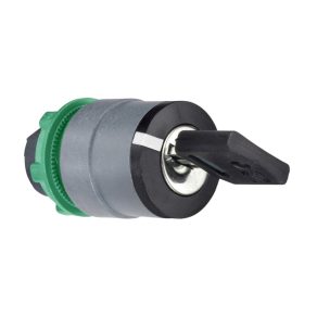   Schneider Electric Harmony XB5 - ZB5AG0C0 - cap comutator selector din plastic, Ø22, 455 tastă, detașabil în toate pozițiile, 3 poziții, margine gri