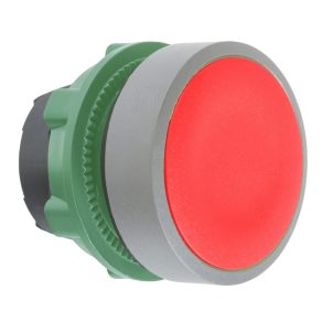   Schneider Electric Harmony XB5 - ZB5AH04C0 - buton din plastic, Ø22, push-push, roșu, margine gri