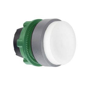   Schneider Electric Harmony XB5 - ZB5AH1C0 - buton din plastic, Ø22, tip push-push, proeminent, alb, margine gri